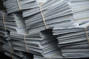 recycling paper and electronics