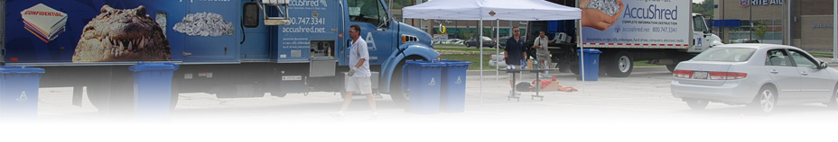 on-site facility and off-site mobile shredding Secure document destruction